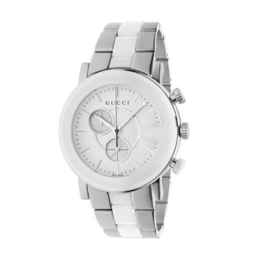 Gucci Silver and White Women's Watch